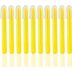 -  Highlighters No Bleed, Gel Highlighters,  Markers for Nurse Study Journaling Supplies Pack of 10 Yellow