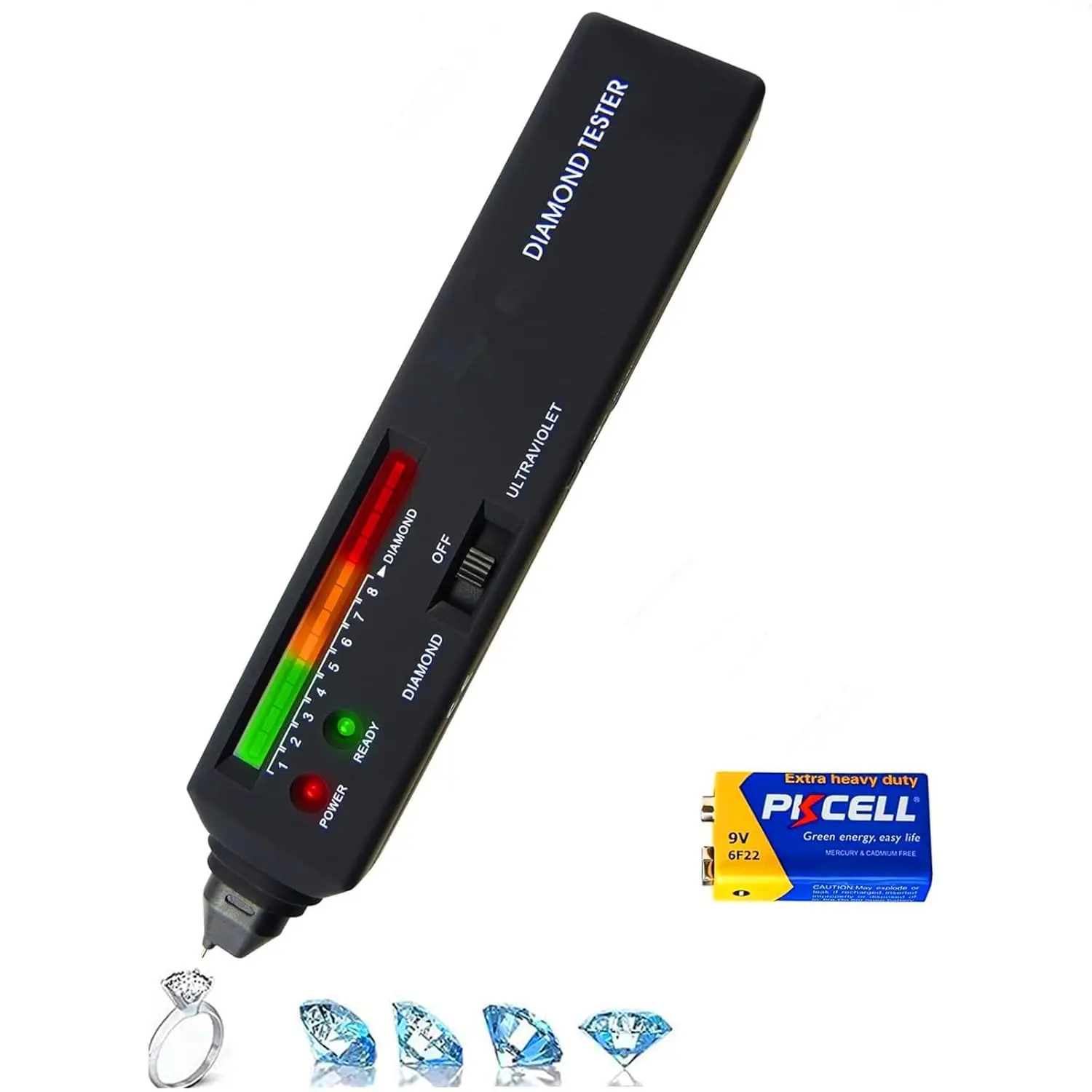 Tester Professional  Tester Pen with UV Light,   Tester Pen,Portable   Checker Tool,Professional  Selector for Novice and Expert( Included)