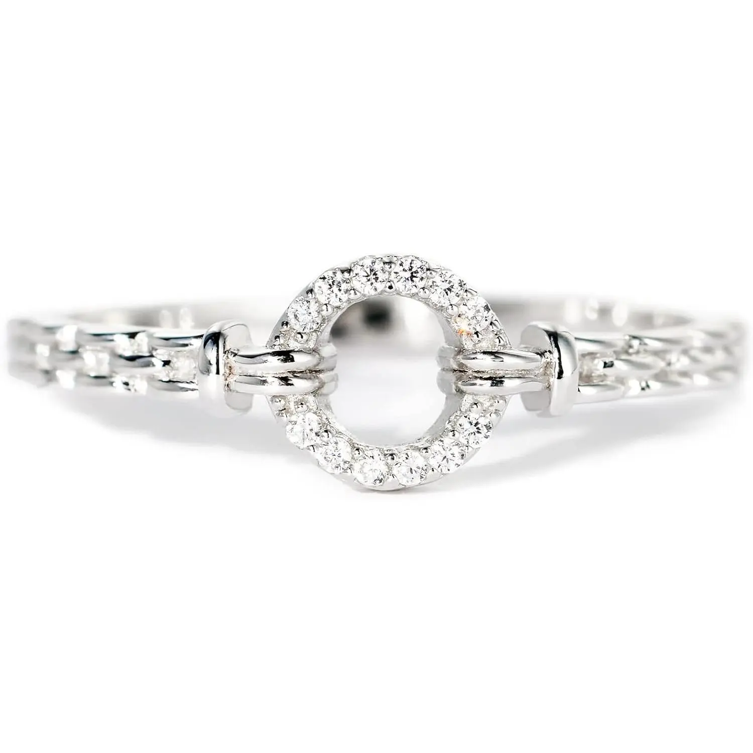 Silver Rings, Pinky Ring for Women, Thumb Ring, Circle Statement Rings for Women, Unique Womens Gifts