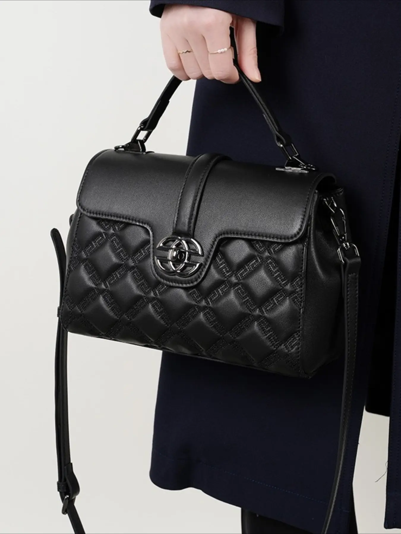 Bag Ladies 2025 New Commuter Leather Women's Bag Large Capacity Mom Bag Crossbody Bag Premium Handbag