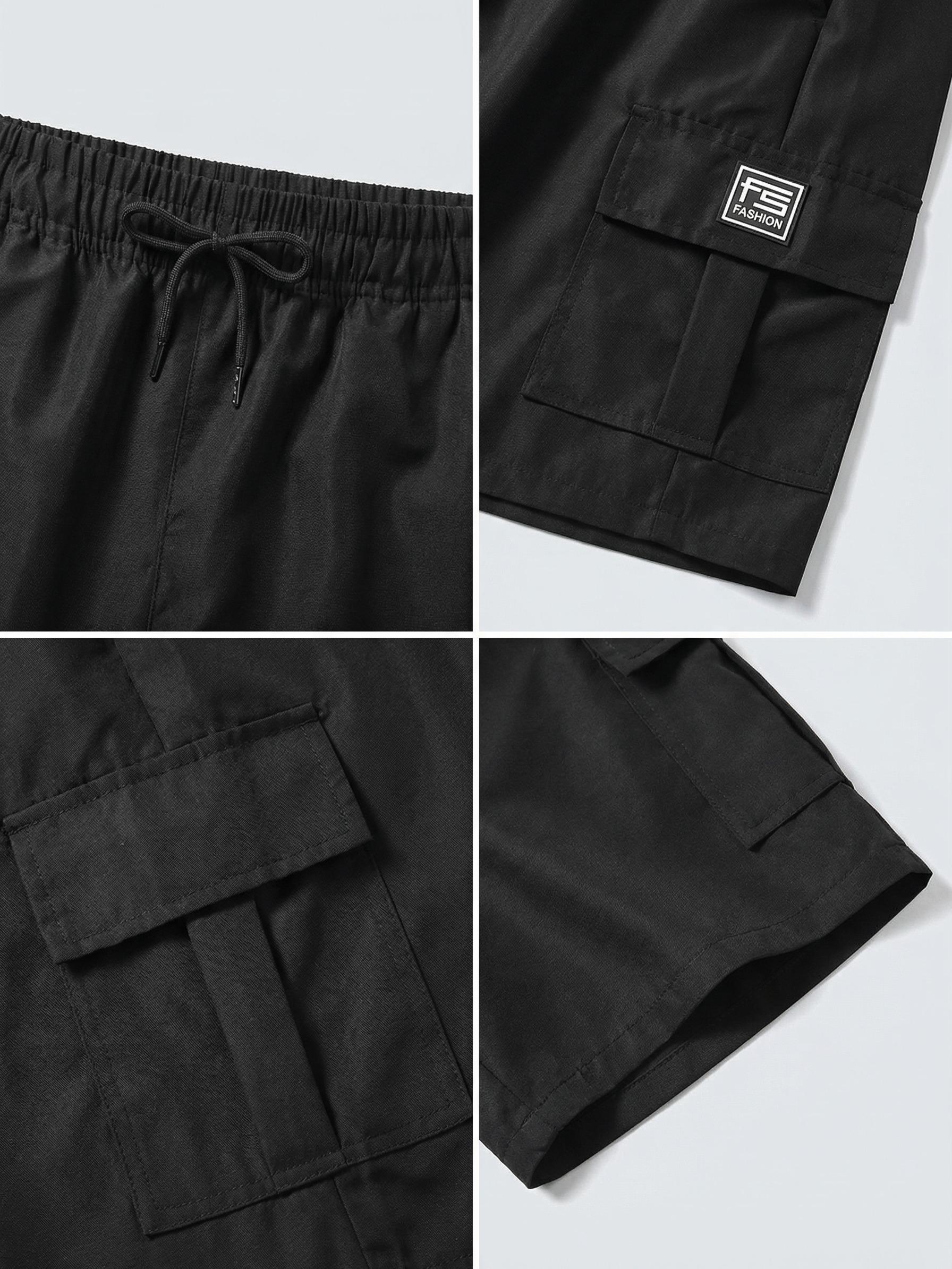 Men’s 5-Pack Cargo Shorts, Summer Trendy Casual Shorts, Multi-Pocket Design, Durable Fabric, Anti-Pilling, Wear-Resistant, Tear-Resistant, Comfortable and Breathable, Stylish and Versatile, Suitable for Outdoor Leisure