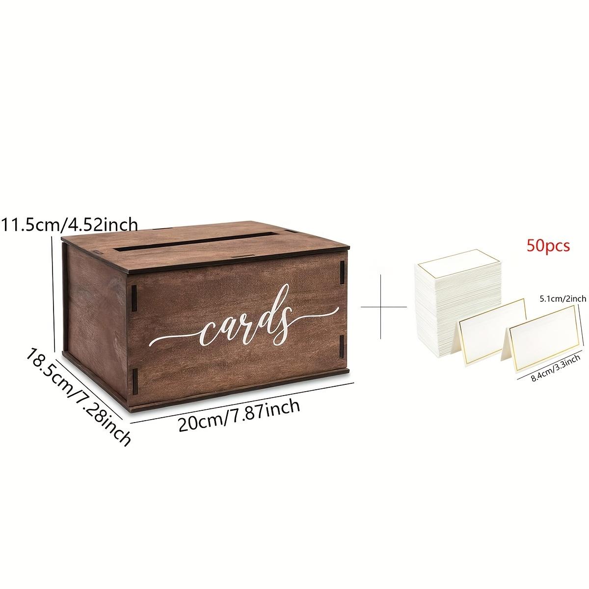 wedding card box, wooden party card box-for wedding banquet wedding invitation storage box wedding decoration ornaments, Valentine's Day, Mother's Day card storage, money box decoration