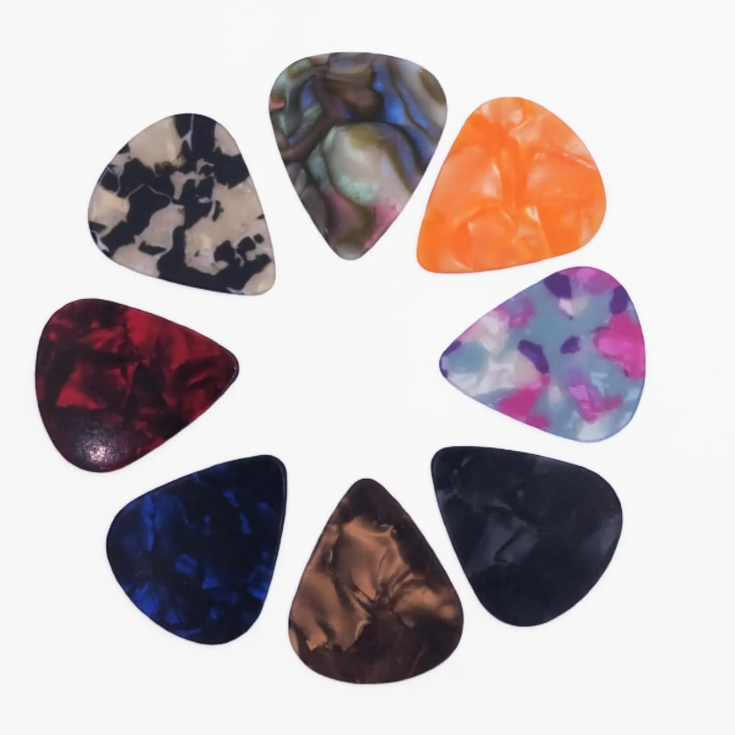 Guitar Picks, 30 Pack  Celluloid Guitar Pick Heavy Gauges Variety Pack for Acoustic Guitar, Electric Guitar, Bass (0.96mm)