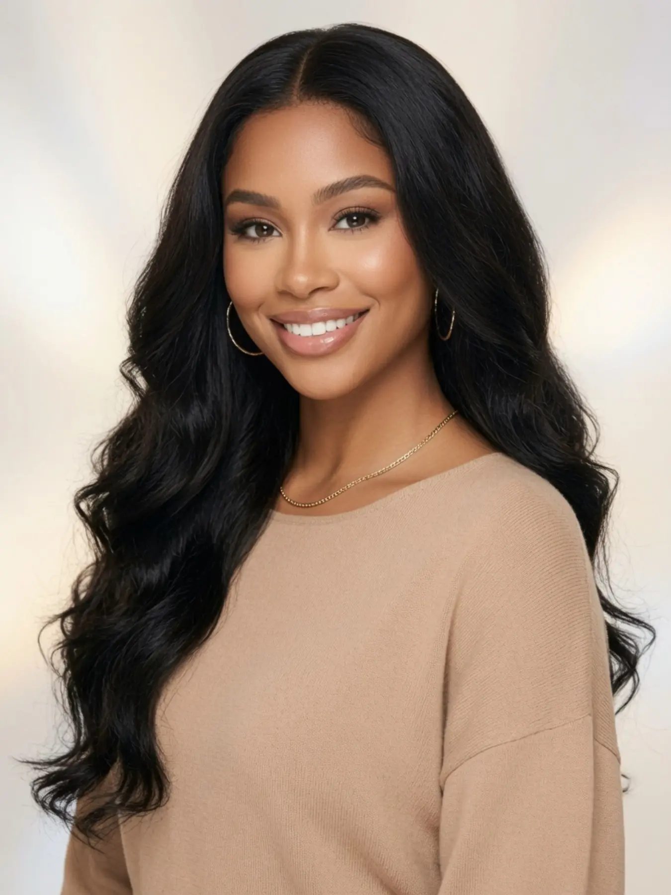 YUYI 5x5 Lace Closure Body Wave Handmade Glueless Wig 180 Density With Invisible Melted Lace, Realistic Hairline Naturally Matches Diverse Skin Tones And Supports Long Term Daily Wear