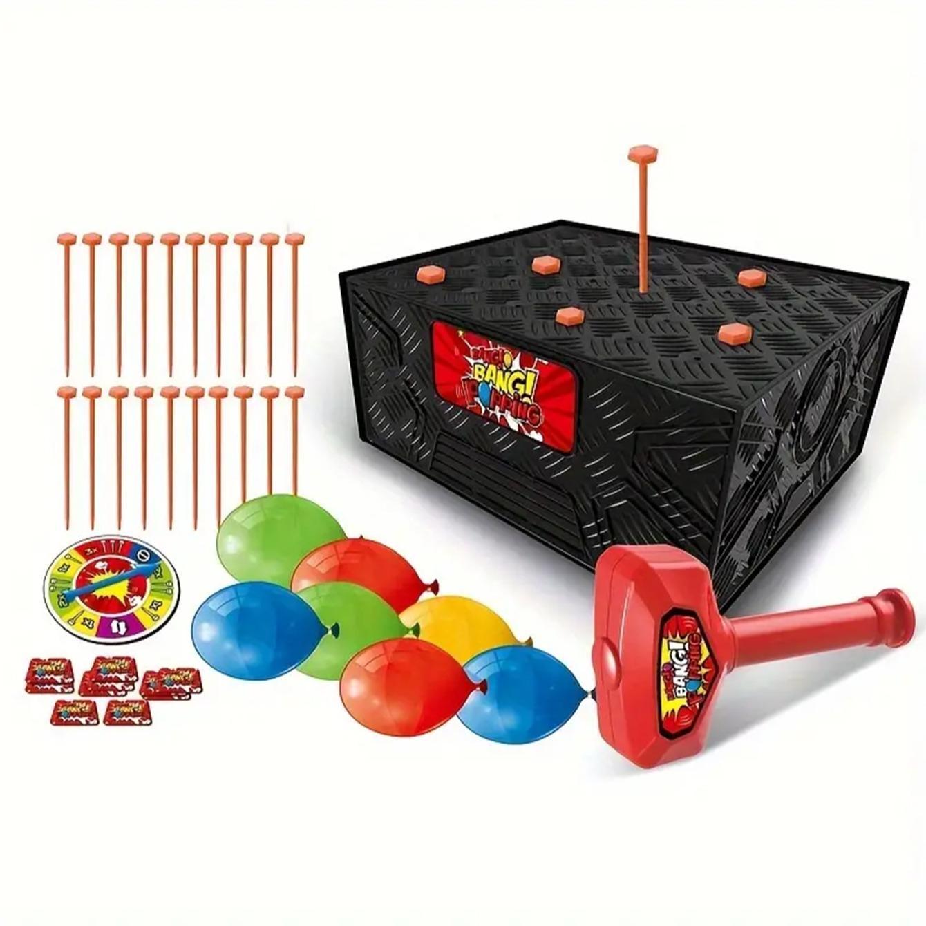 Stimulating Multiplayer Board Game - Bursting Balloons Tabletop Interactive Game, Stress Relief Toy for Teens & Adults
