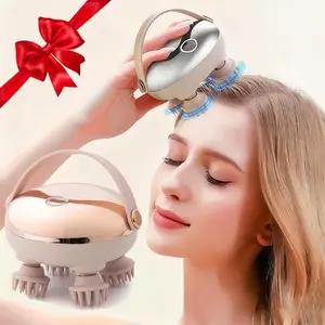 Handheld Wireless Scalp Massager, 3 Massage Modes, Waterproof, Dry/wet Use, Comfortable Head Massage, Relaxing Scalp Cleanser