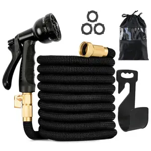 Garden plastic high-pressure car wash water gun, magic automatic retractable hose, garden gardening flower watering tool
