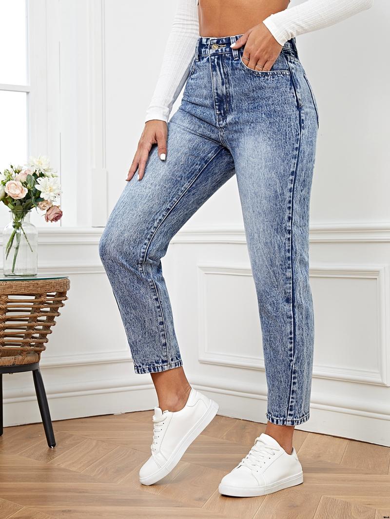 Jeans version mom high waist french SHEIN