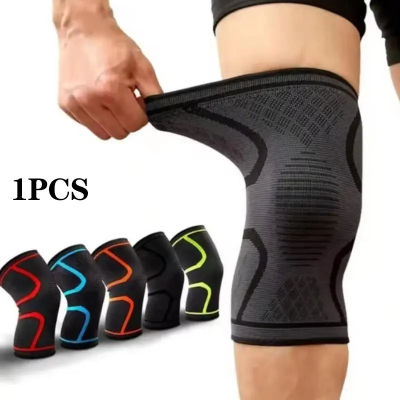 Elastic Breathable Compression Athletic Knee Brace for Men and Women, Ideal for Running, Fitness, Weightlifting, Hiking, Walking, Sports, Volleyball