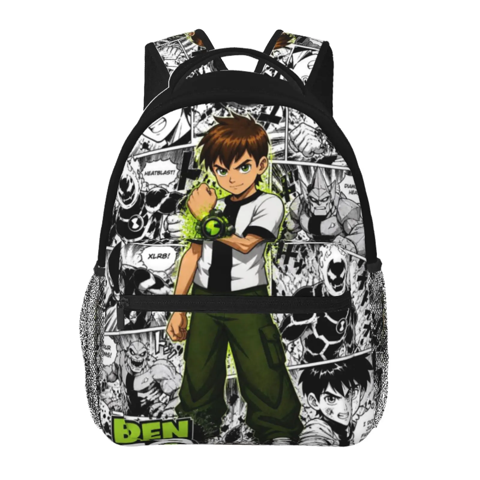 ben 10-1 backpack, anime bookbag cartoon lightweight backpacks,adjustable straps book bags for teens girls boys, fashionable unisex school bag, kids bags for office travel college work school, gift