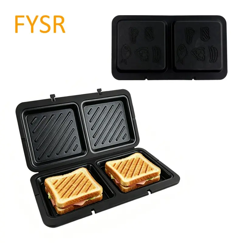 Food-Grade Silicone Microwave Sandwich Maker, Large Silicone Double-tray Microwave Sandwich Maker Allows You to Make Two Sandwiches.Extra-deep Design Prevents Cream Cheese from Leaking Out. Dishwasher Safe, Ideal for Toast, Sausage, Steak, Chicken Wings
