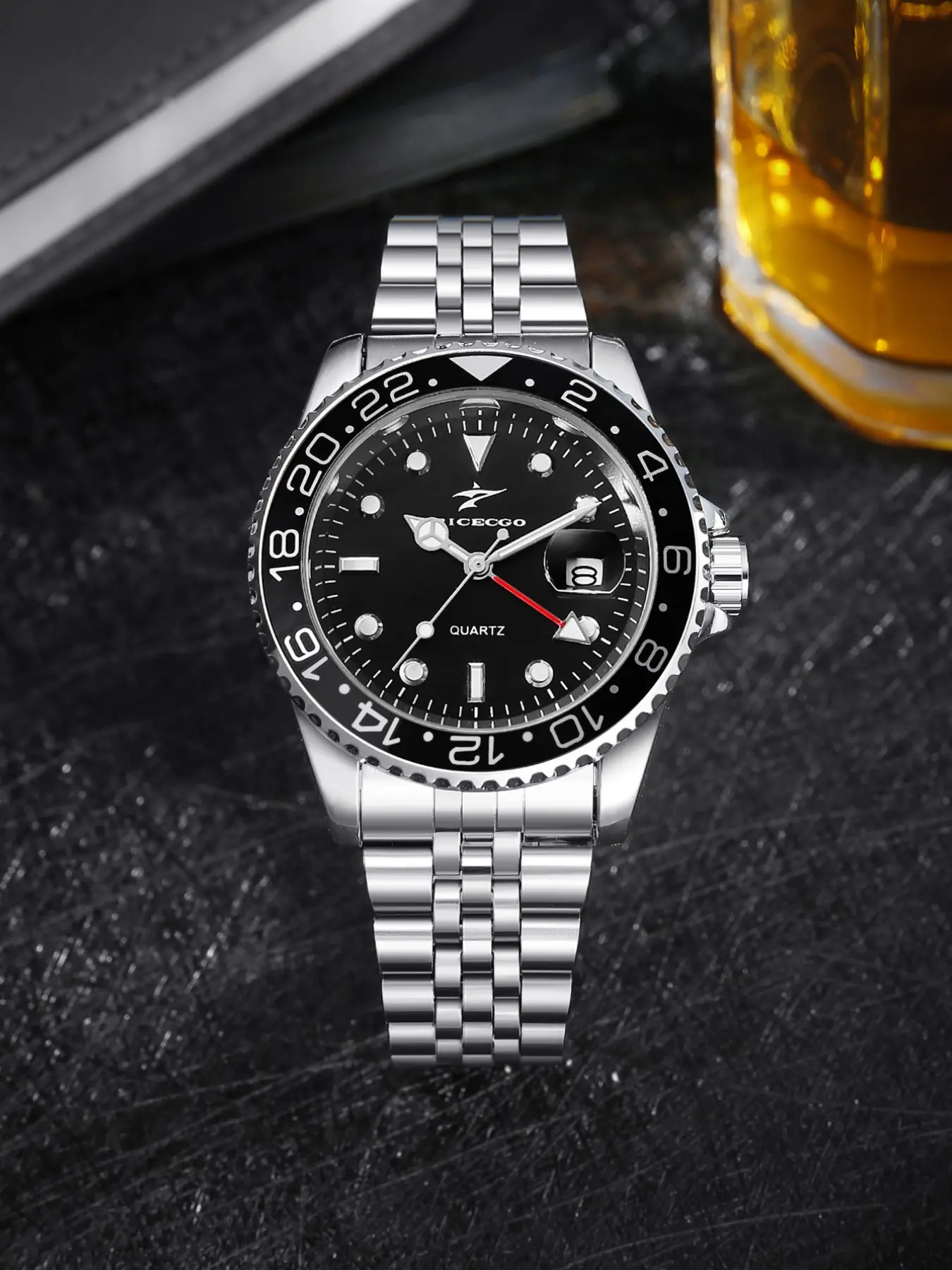 Men's Business Fashion Watch, Stainless Steel Strap, Classic Retro Men's Wristwatch, Suitable for Daily Use/gifting, Analog Quartz Movement