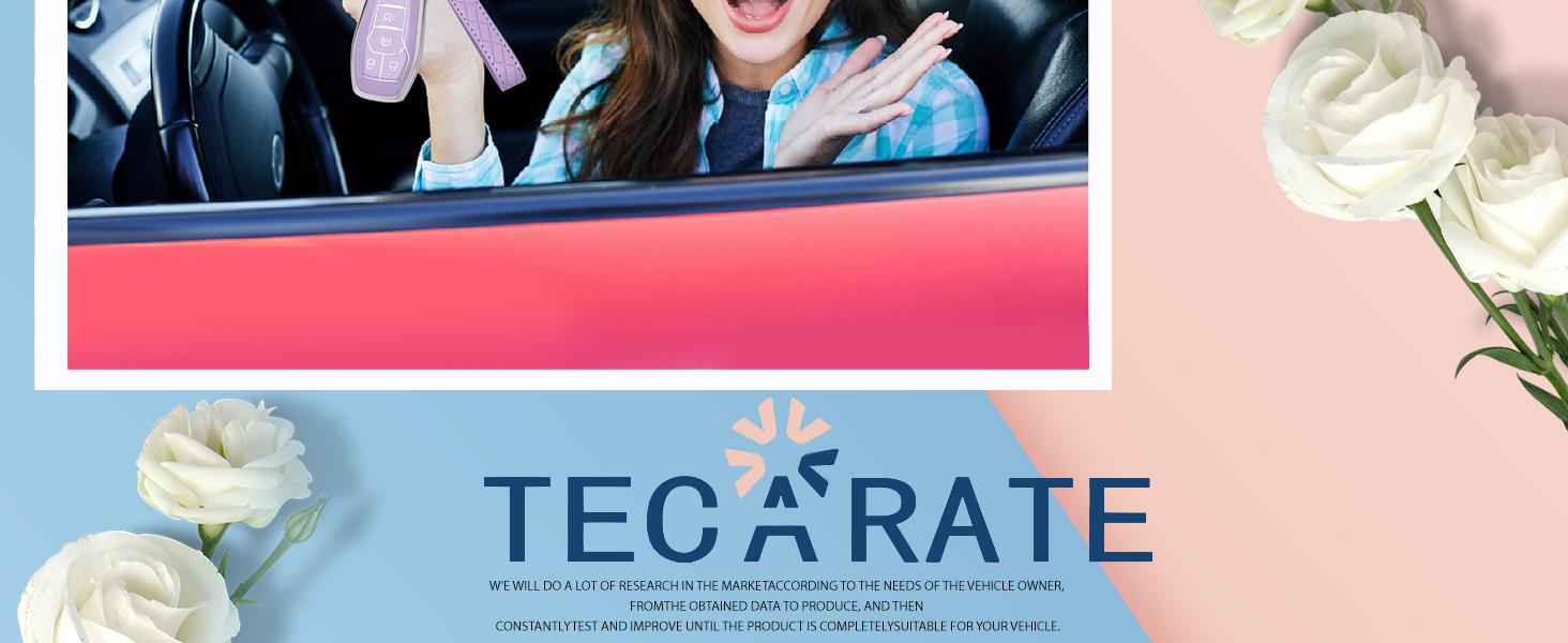 for Ford Key Fob Cover - Soft TPU Key Fob Case for Ford Edge Fusion Explorer Mustang Lincoln MKZ MKC MKX Smart Keyless Remote Key(Black)