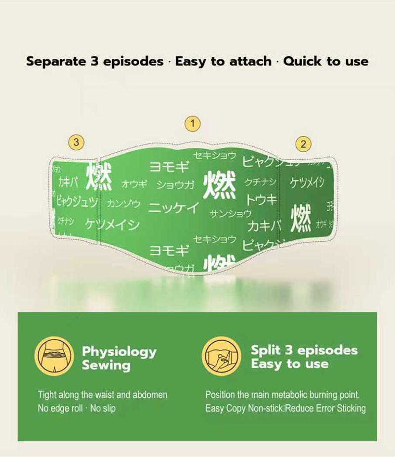 Hanpo Japanese Herbal patch Pad Balance Patch,Health Patch,Waist and abdomen brush