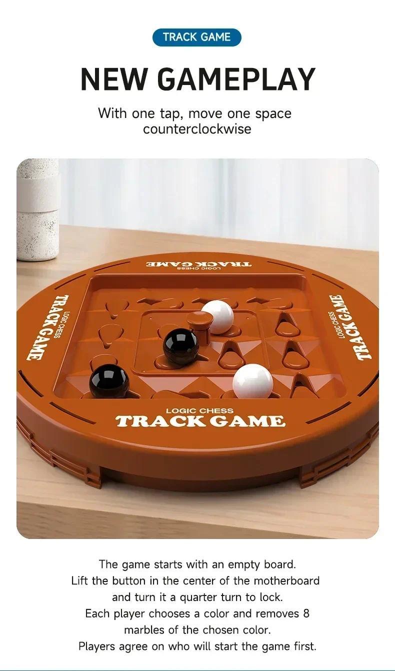 New Track Logic Chess Pair Battle Black and White Go Children's Thinking Training Brainstorming Board Game Party Toy Gifts