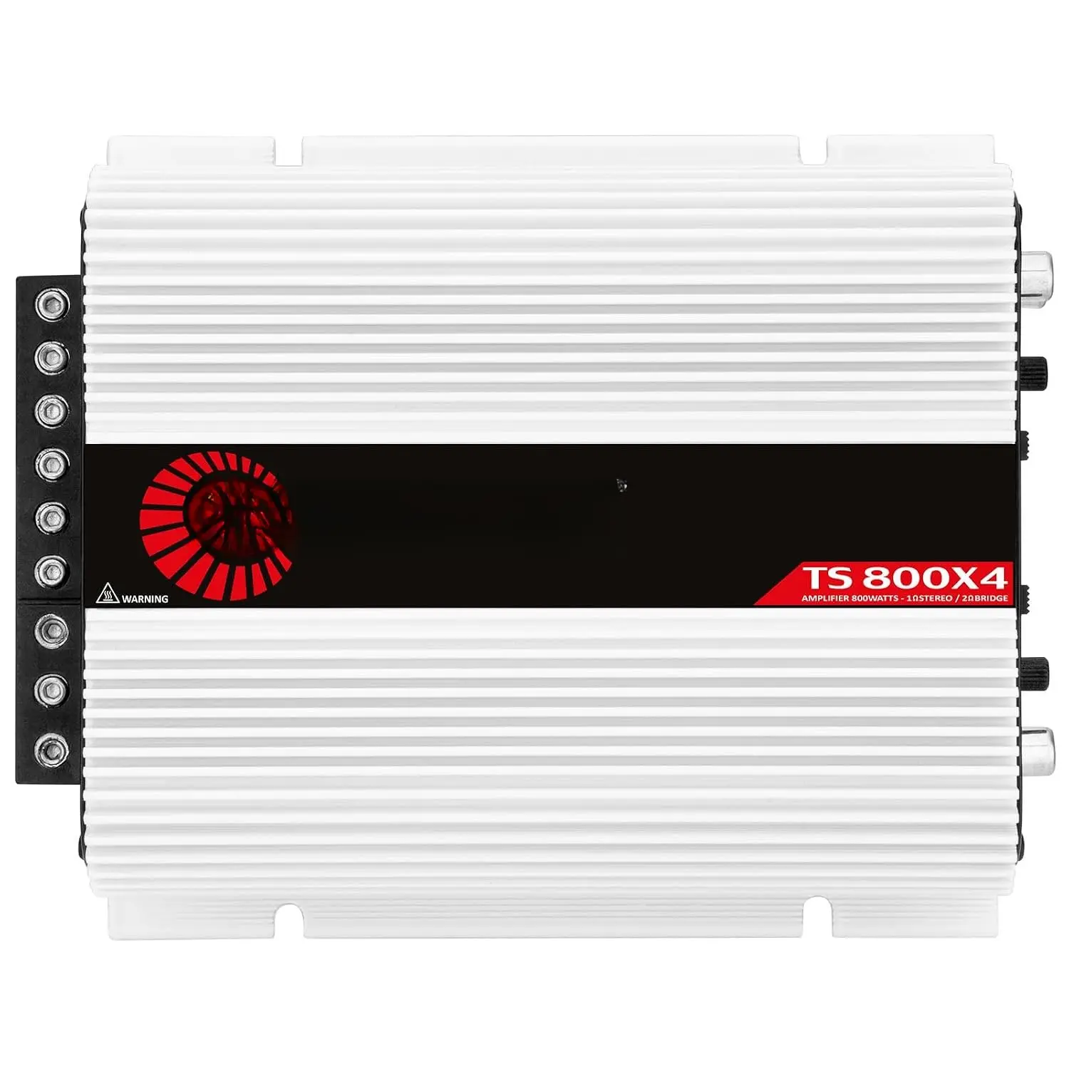 Taramps TS 800X4 1 Ohm 800W RMS High Level 4-  Audio Amplifier | Full Range Class D amplifier with automatic turn-, bridgeable channels and  inputs for factory radio upgrades.