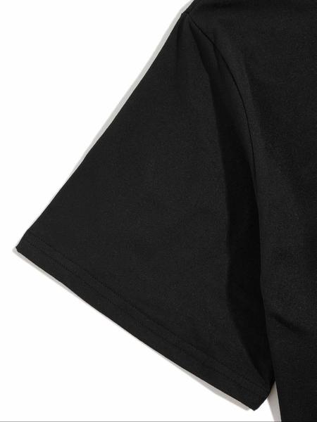 Men's Summer Round Neck Short Sleeve T-Shirt, Large Letter Graphic Print, Soft Comfortable Casual Fit, Perfect for Daily Wear