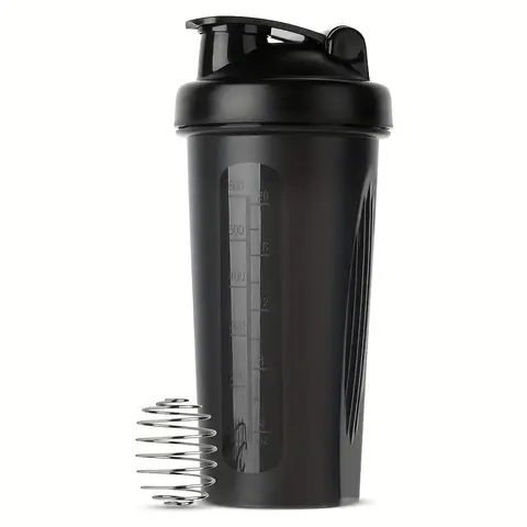 Protein Shaker Bottle with Mixer Ball, Rectangular Superfood Protein Shaker Sports Water Bottle, PVC-Free, Ideal for Gym Supplements & Summer Hydration, Sports Drinking Bottle, Workout Water Bottle