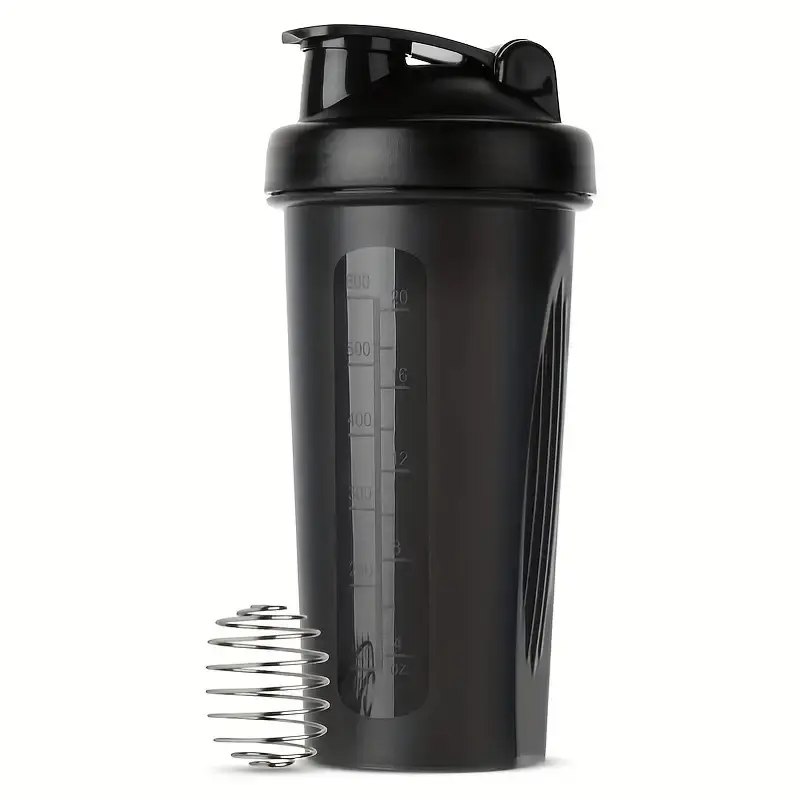Protein Shaker Bottle with Mixer Ball, Rectangular Superfood Protein Shaker Sports Water Bottle, PVC-Free, Ideal for Gym Supplements & Summer Hydration, Sports Drinking Bottle, Workout Water Bottle