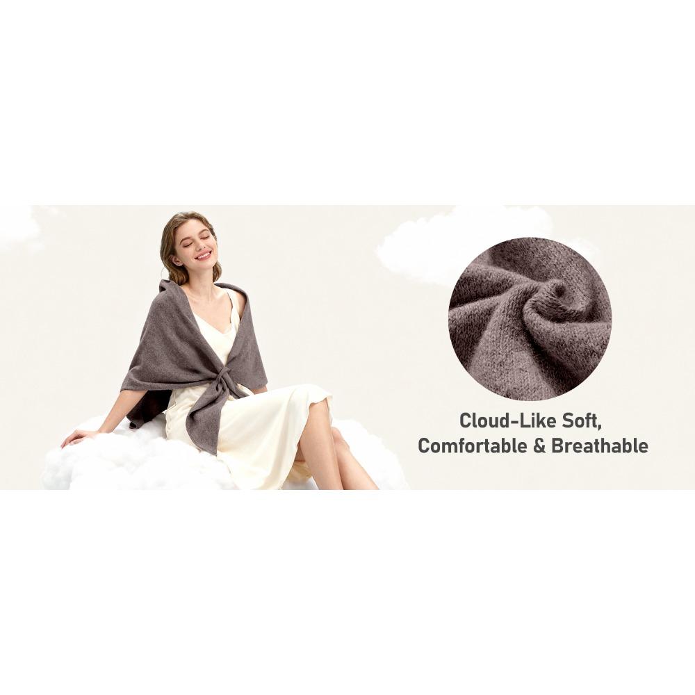 Pashmina Wraps for Women Poncho Shawls for Evening Dresses Top Casual Knitted Triangle Cashmere Scarf for Winter