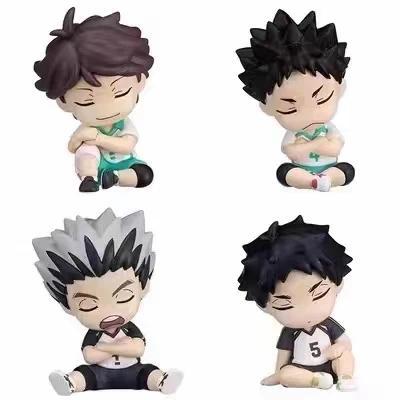 Genuine Action Figure 2 Haikyuu Sleep Style iwaizumi hajime Akaashi Keiji Oikawa Tooru Kotaro Bokuto Gacha Toy
