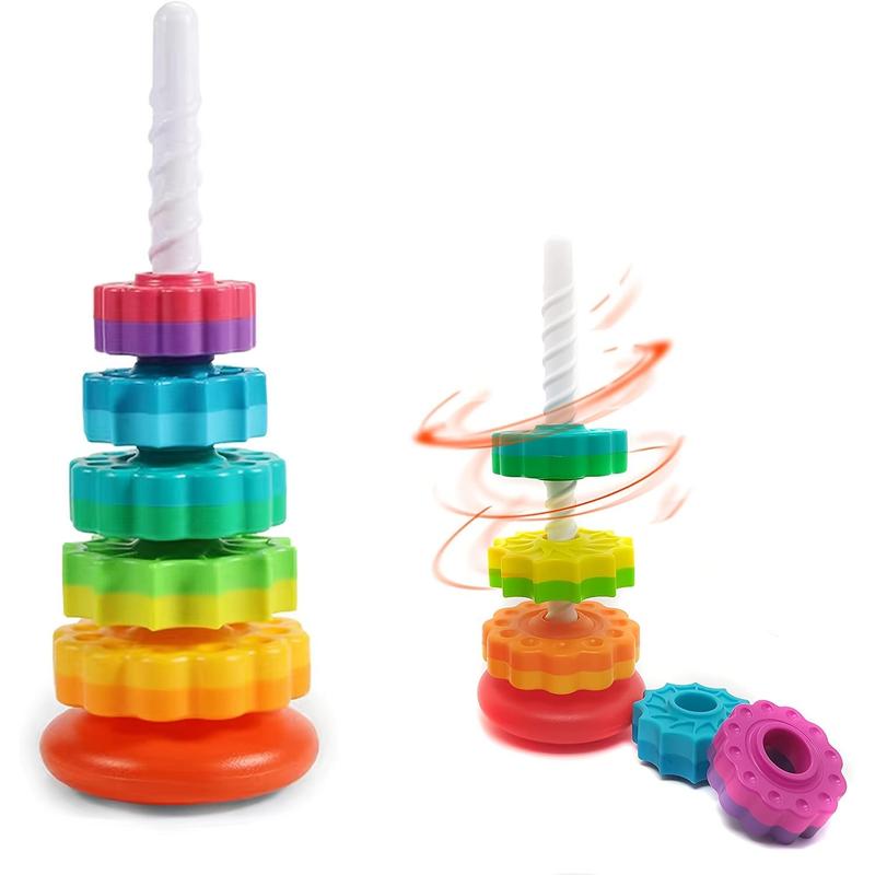 Rainbow Rotating Tower Toy, Colorful Wooden Stacking Toy Sensory Toys Shape Sorter Jenga Game for Kids, Stacked Puzzle Baby Toys, Rainbow Tower Blocks Toy for Kids Rainbow Rotating Tower Toy, Colorful Wooden Stacking Toy Sensory Toys Shape Sorter Jenga Game for Kids, Stacked Puzzle Baby Toys, Rainbow Tower Blocks Toy for Kids