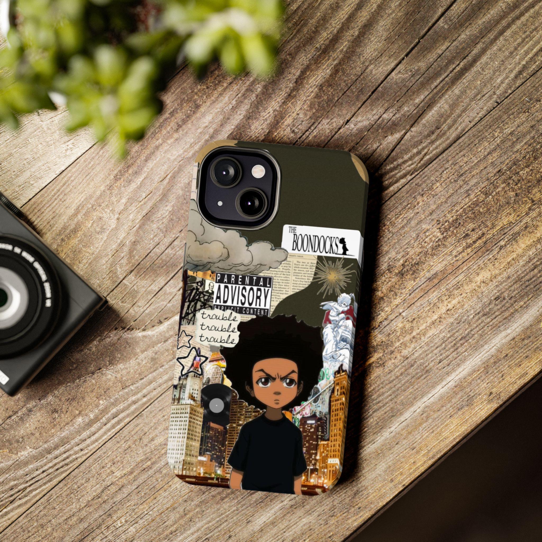 Boondocks Riley's Cartoon-Theme Durable Protective Phone Cases for iPhone 11-16 - Shockproof & Wear-Resistant Glossy Finish - Cool Gift for Easter, Christmas, Halloween, or Birthdays