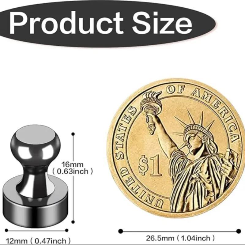 12-Piece Fridge Magnet Set, Refrigerator Magnet, Strong Magnetic Small Magnets for Whiteboard, Ideal for Office Classroom Kitchen Use, Durable Multifunctional Accessories