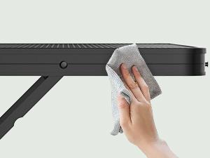 Foldable Grill Table with Mesh Desktop, 200lbs 3Ft Portable Folding Table, Height Adjustable Metal Table for Ourdoor, Camping, Picnic, BBQ and Beach, RV, 35.4" L x 23.6" W Barbecue