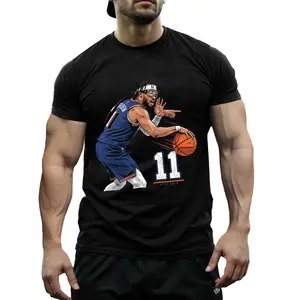 Men's Jalen Brunson "Still Praying" Knicks Graphic T-shirt - Front & Back Print, Black Streetwear, Short-sleeve