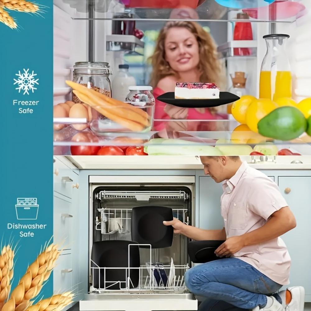 Wheat Straw Dinnerware Set, Including Bowl, Plate, Cup, Saucer, Cutlery, Tableware Set for Home Kitchen, Housewarming Gift, Dinner Sets