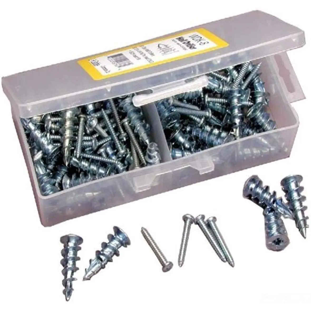 WDK8 Wall Driller Kit - Includes Bit, 8 x 1-1/4-in Anchor Screws, 50 Zinc Anchors, Deep Threads, Manufacturer Warranty