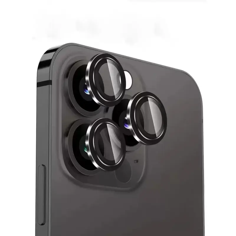 3pcs High-Definition Camera Lens Protective Film, Protector With Anti-Protrusion Design For Smartphone Gift For Birthday, Family, Friends Alloy Metal Tempered Glass Full Coverage, Waterproof Shockproof Anti-Fall Scratch Resistant
