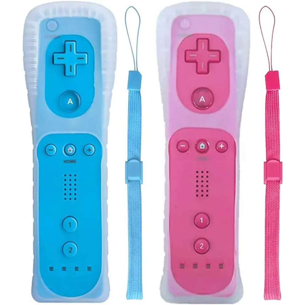Wii Remote Controller, 2 Packs Upgrade  Controller Compatible with Wii Wii U(blue and )