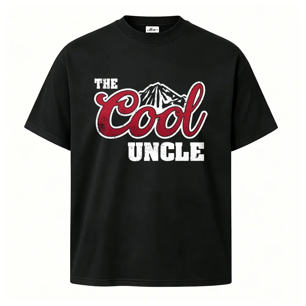 Cool Uncle Shirt for Men, Vintage Retro Graphic Tee, Funny Uncle Gift, Classic Short Sleeve T-Shirt, Casual Family Father's Day Style