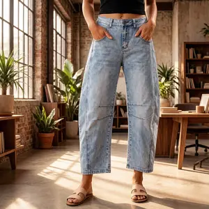 The "Curvy" Barrel Pants – Hip-Hugging High Rise & Tapered Hem, Butt-Lifting Seams & Stretchy Fabric for Y2K Looks