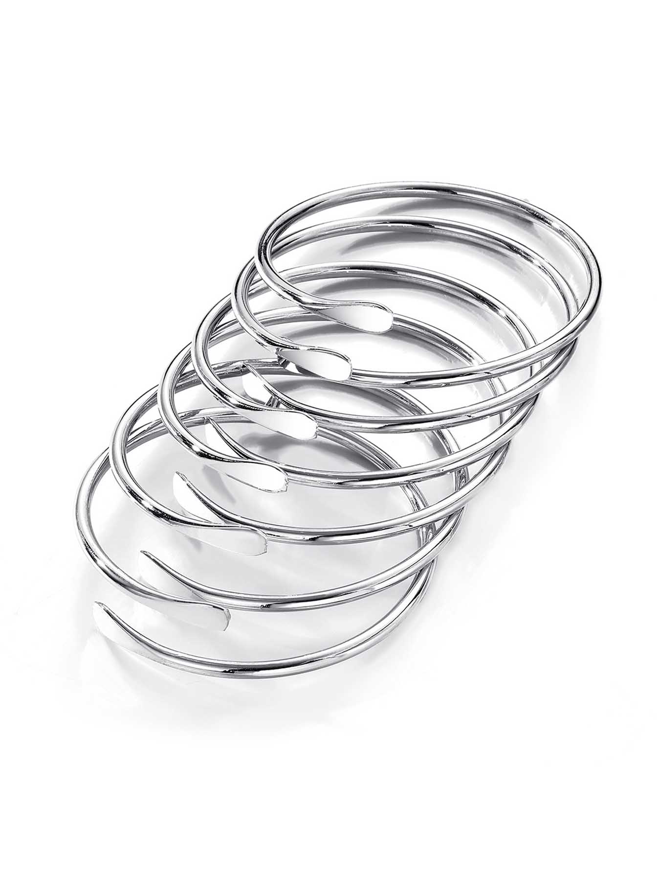 Vintage Cuff Bangle, Trendy Stack Bangle, Fashionable Adjustable Open Bangle for Women & Girls, Casual Jewelry for Party, Daily Decor, Trendy All-match & Exquisite Jewelry for Birthday Gift