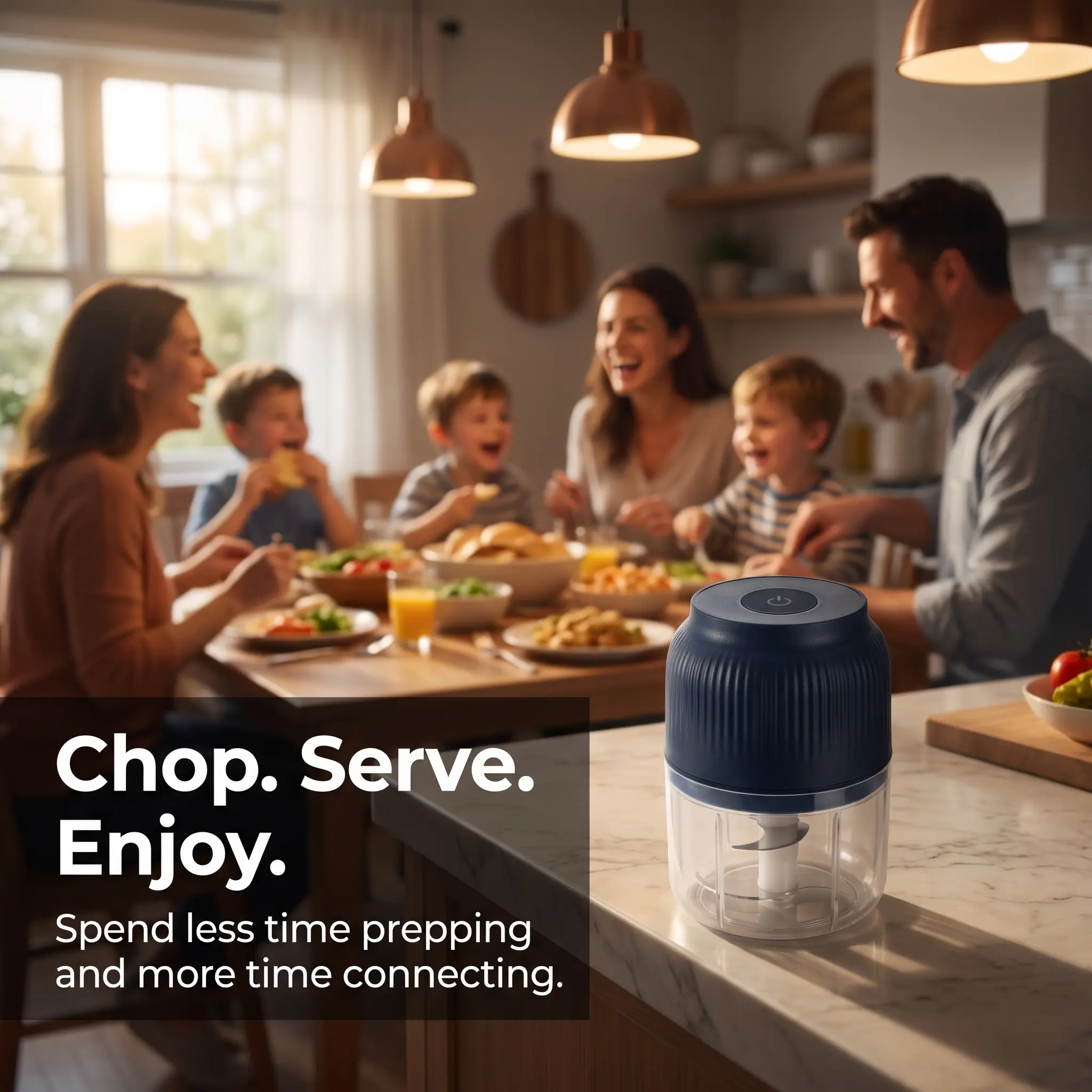 Mini Electric Food Shredder & Meat Grinder - Portable Wireless Garlic Mincer & Cheese Chopper
