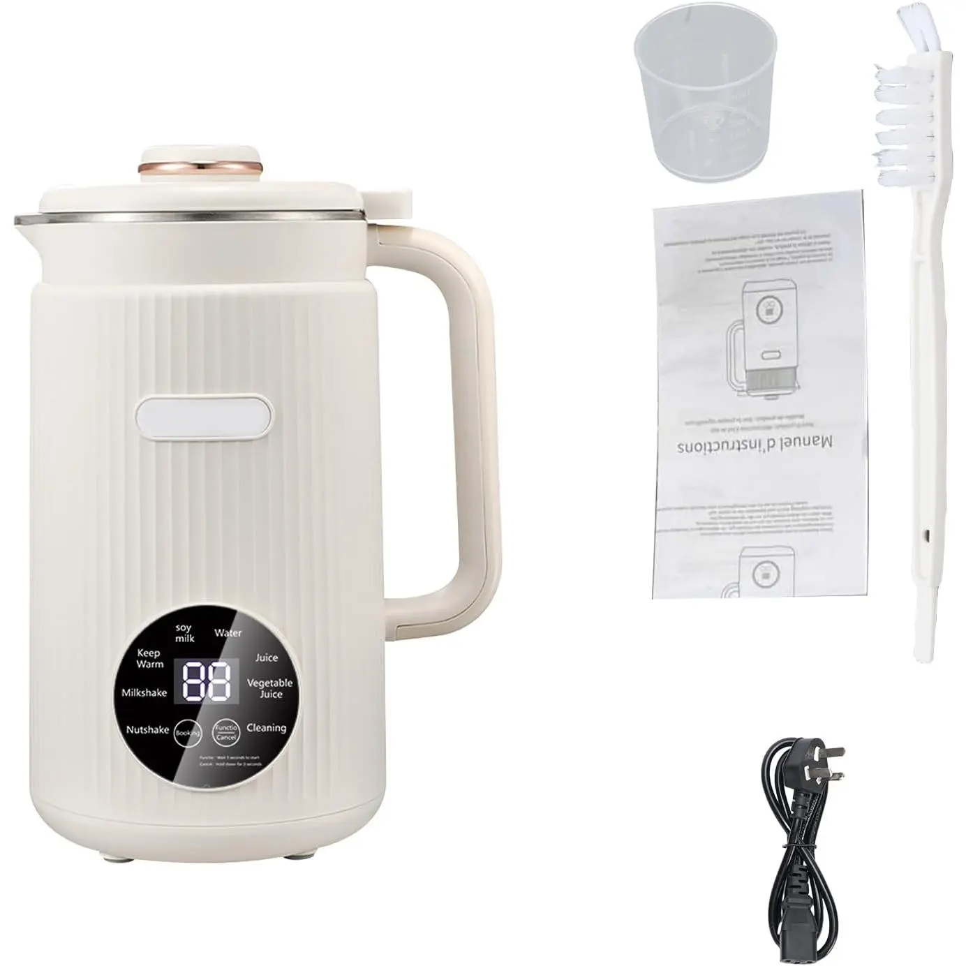 8 in 1 Nut Milk Maker Machine, 40oz/1.2L Soy Milk Maker with Self Clean/12H Delay/6H Keep Warm