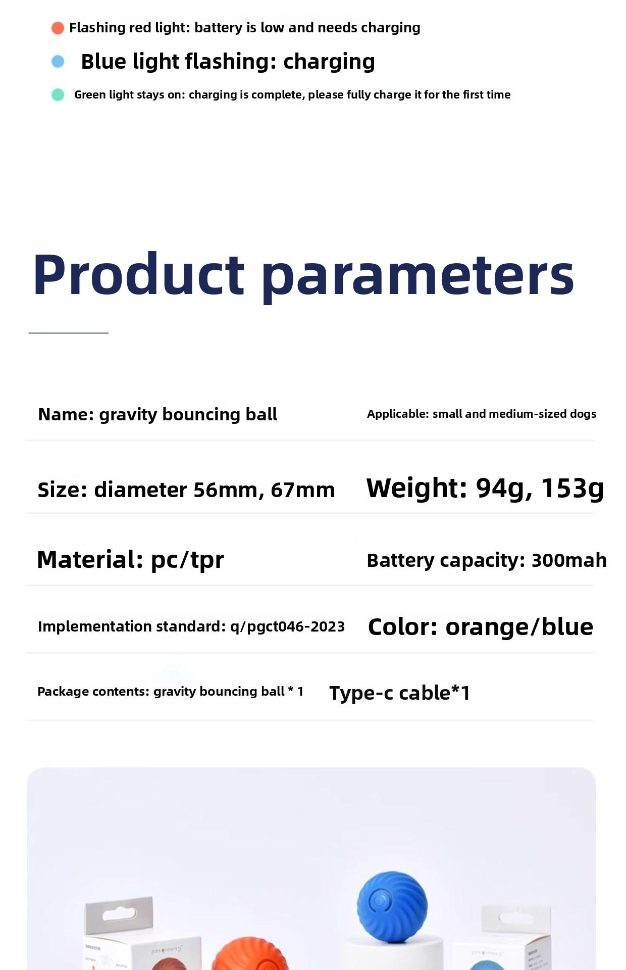 Gravity Jumping Ball Smart Rechargeable Pet Toy Automatic Rolling Interactive Chase Ball for Dogs Cats Livestock Prod with Flexible Shaft pet stuff dog pepper spray dog bugs detector reverse slow feeder shaped harness raised food bowl surprise gift k9