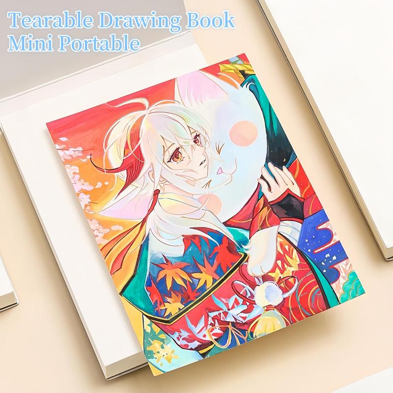 Painting Notebook, 4 Pcs/Set Mini Sketchbook, Travel Journal Pocket Hardcover Painting and Writing Notebook, Blank Diary Memo Planner Drawing Notebook and Scrapbook