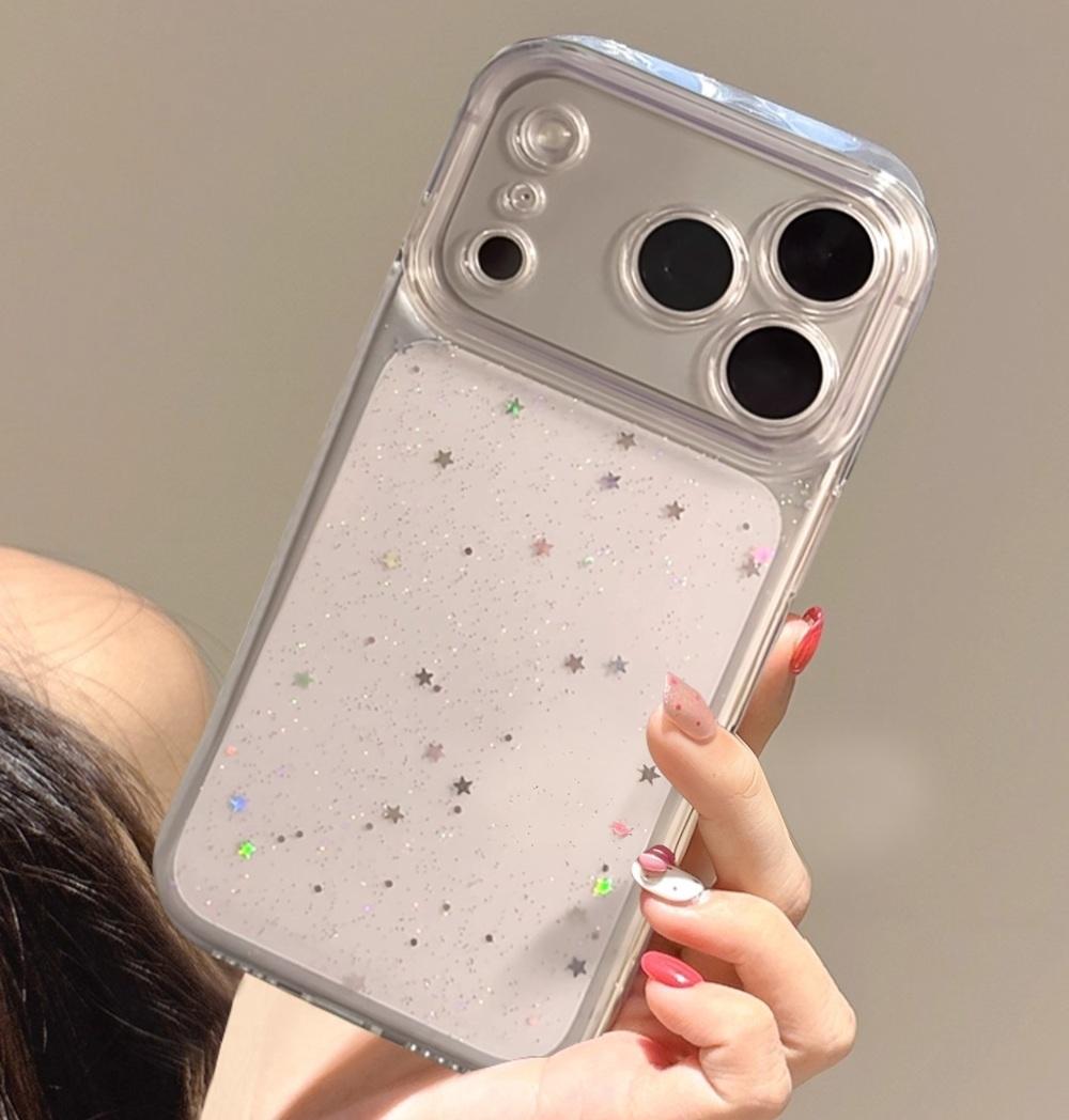 Luxury Bling Star Sequins Glitter Phone Case For iPhone 17 16 15 14 13 12  Pro Max  Clear Powder Sparkle Cover