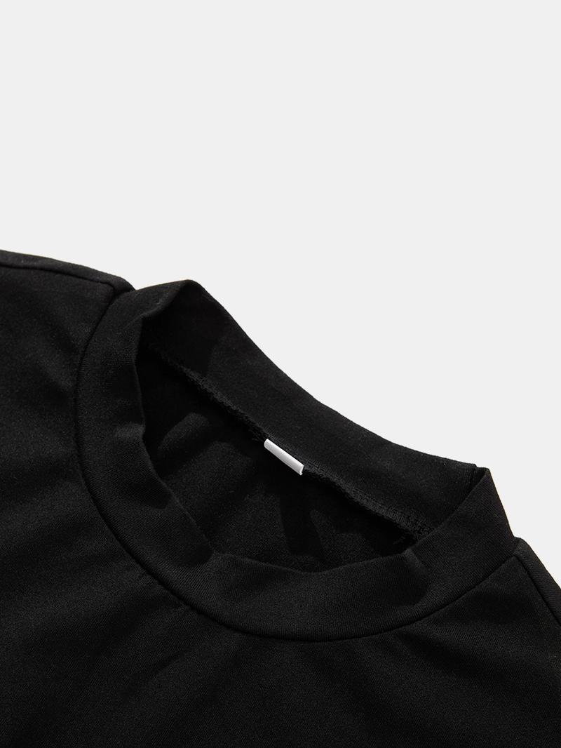 Women's Round Neck Tight Dress, Plain Sexy Youthful Spring Summer Casual Vacation Fashion Trendy Dark Personal Style