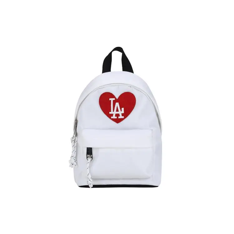 MLB Los Angeles Dodgers / New York Yankees Nylon Backpack – Unisex Mini Shoulder Bag in White