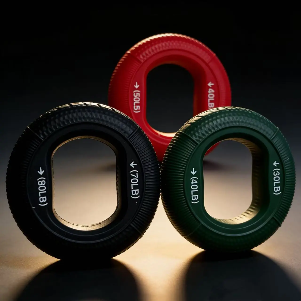 3PCS strength silicone grip ring, unisex, practice hand strength arm strength, portable grip device, portable silicone grip ring, office decompression, students practice hand strength, fitness enhances grip strength, Grip Strength Trainer