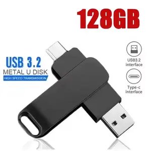 512GB USB 3.2 2 in 1 Flash Drive High Speed Metal Pendrive Waterproof Type C Memory Stick for Phone PC Laptop Data Transfer 2026