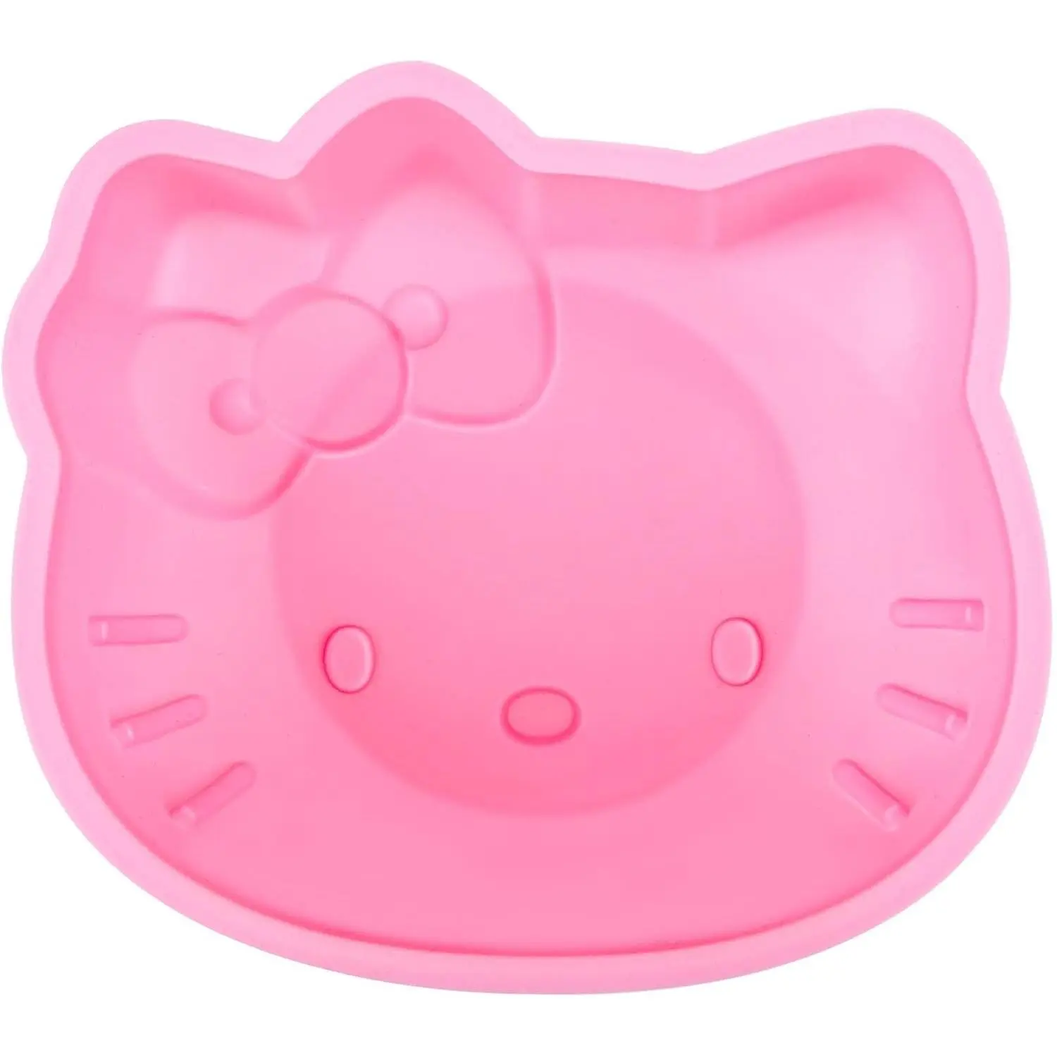 6 Inch Silicone Cake Pan Fondant Cake Mold Birthday Decoration Candy Chocolate Cupcake Topper Decorating DIY Baking Tools (Pink)