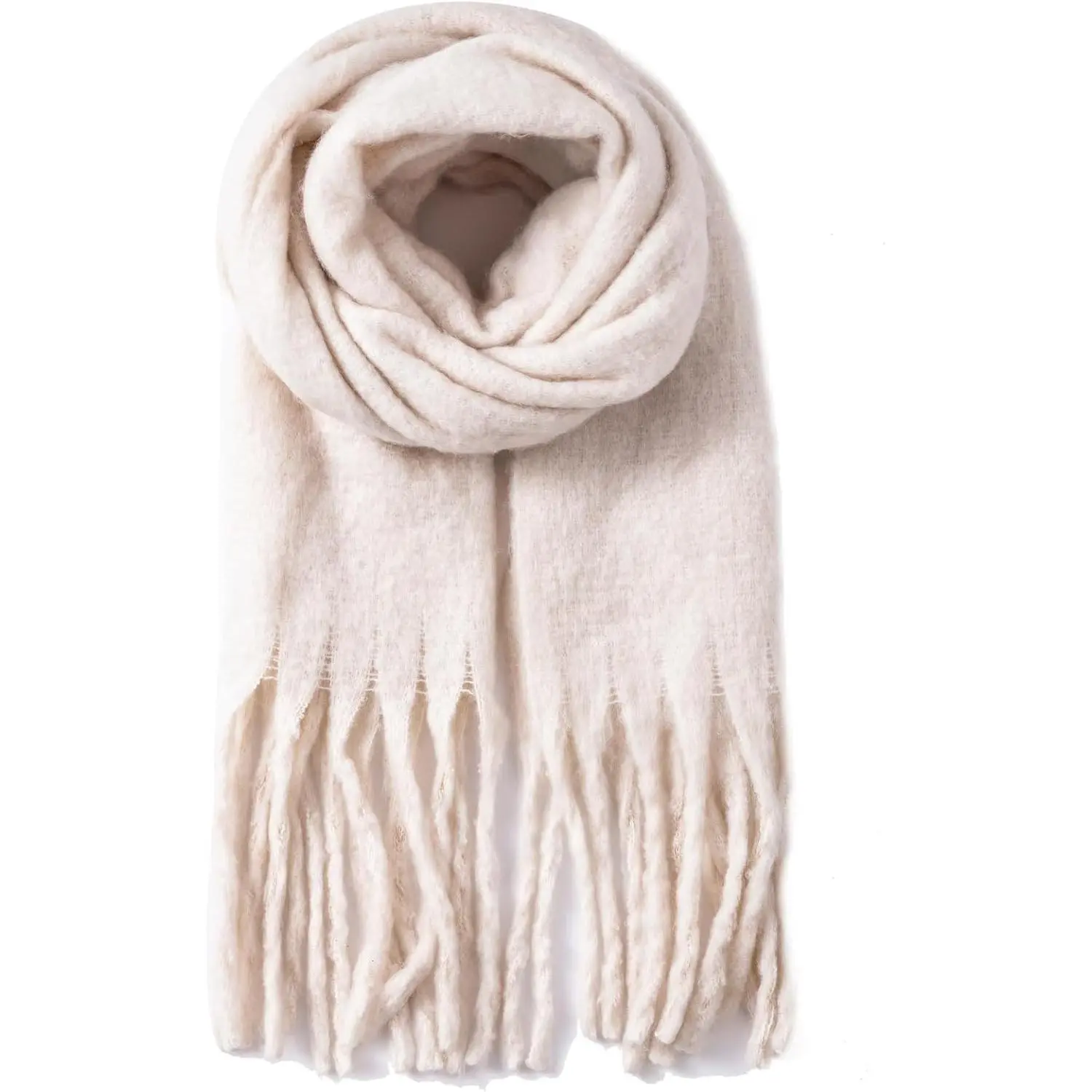 Women's Scarf Big Colorful Thick Blanket Wrap Winter  Warm Chunky Scarves Solid
