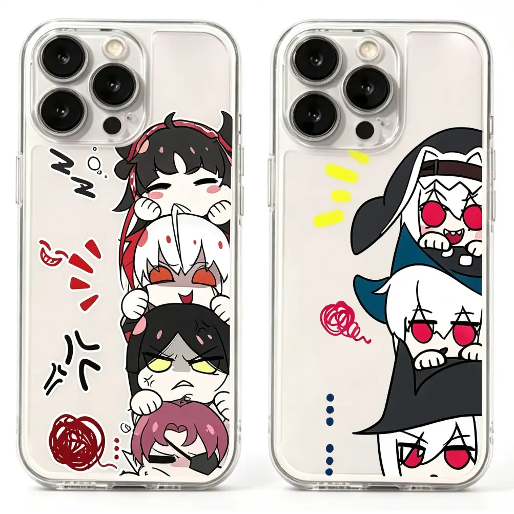 A-Arknights Anime Game Phone Cases For iPhone 17 Promax Air 16 Pro 15 14 Plus 13 12 & Samsung S23-26 Shockproof Soft Bumper
