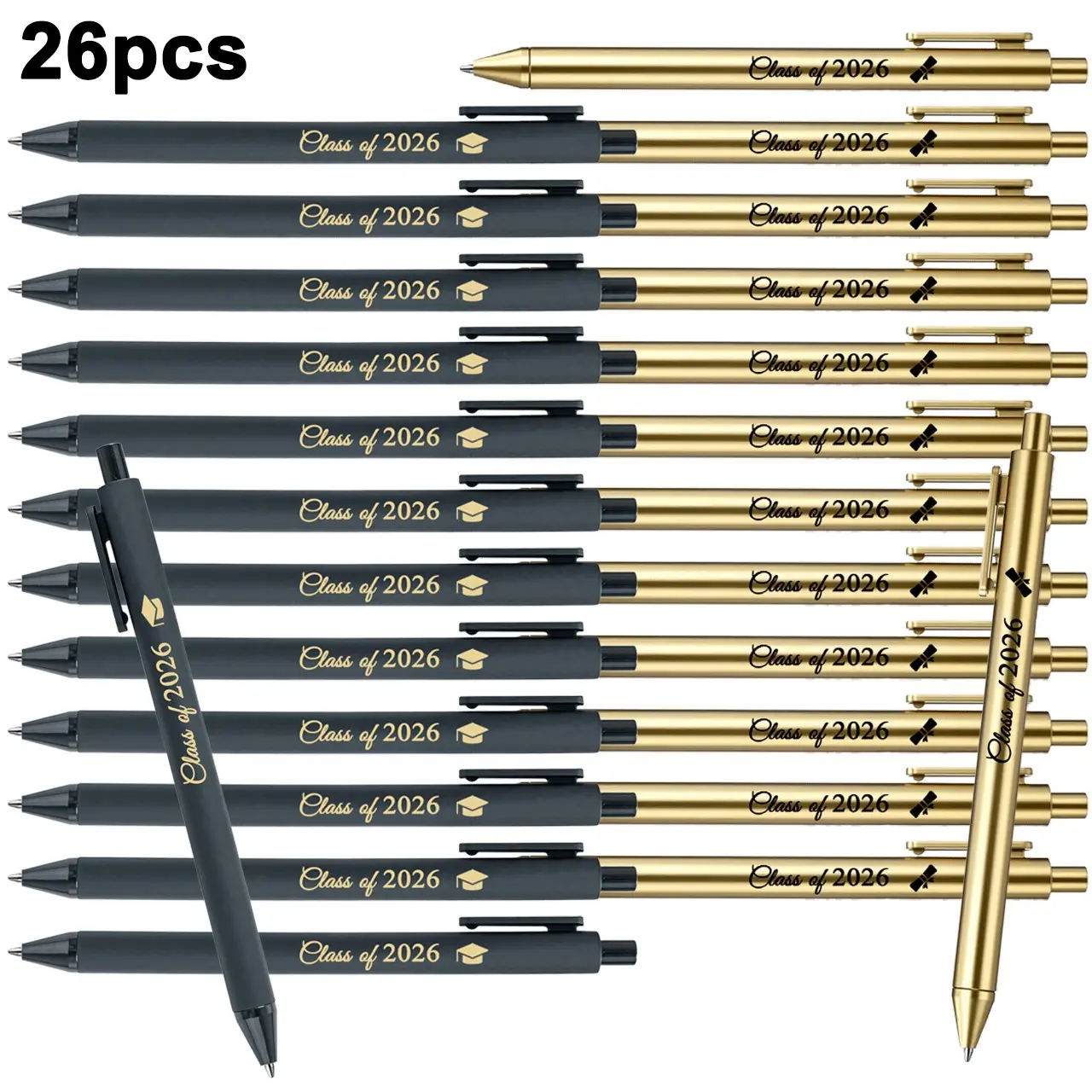 26pcs and Graduation Pens, Pen Set, 2026 Graduation Party Gifts, School Supplies, Bulk Pack, Perfect for Graduates